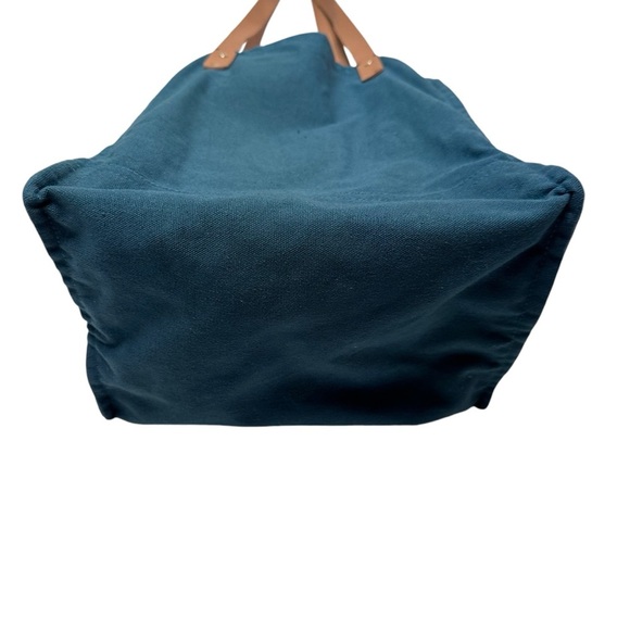 FEED Projects Canvas Market Tote in Sea Blue - Picture 4 of 10